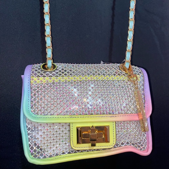 Women’s Aldo Crossbody Transparent Colorful Bag - Picture 2 of 6